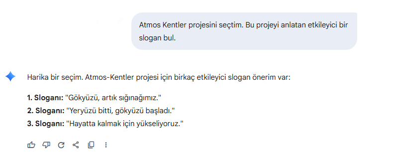 Gemini proje sloganları